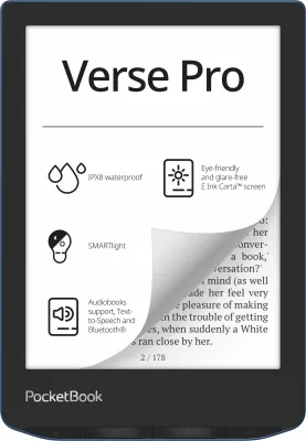Máy đọc sách Pocketbook Verse Pro Azure